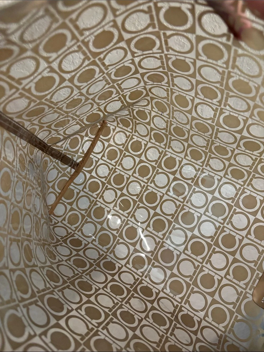 Salvatore Ferragamo translucent Gancini monogram vinyl/PVC hobo shoulder bag